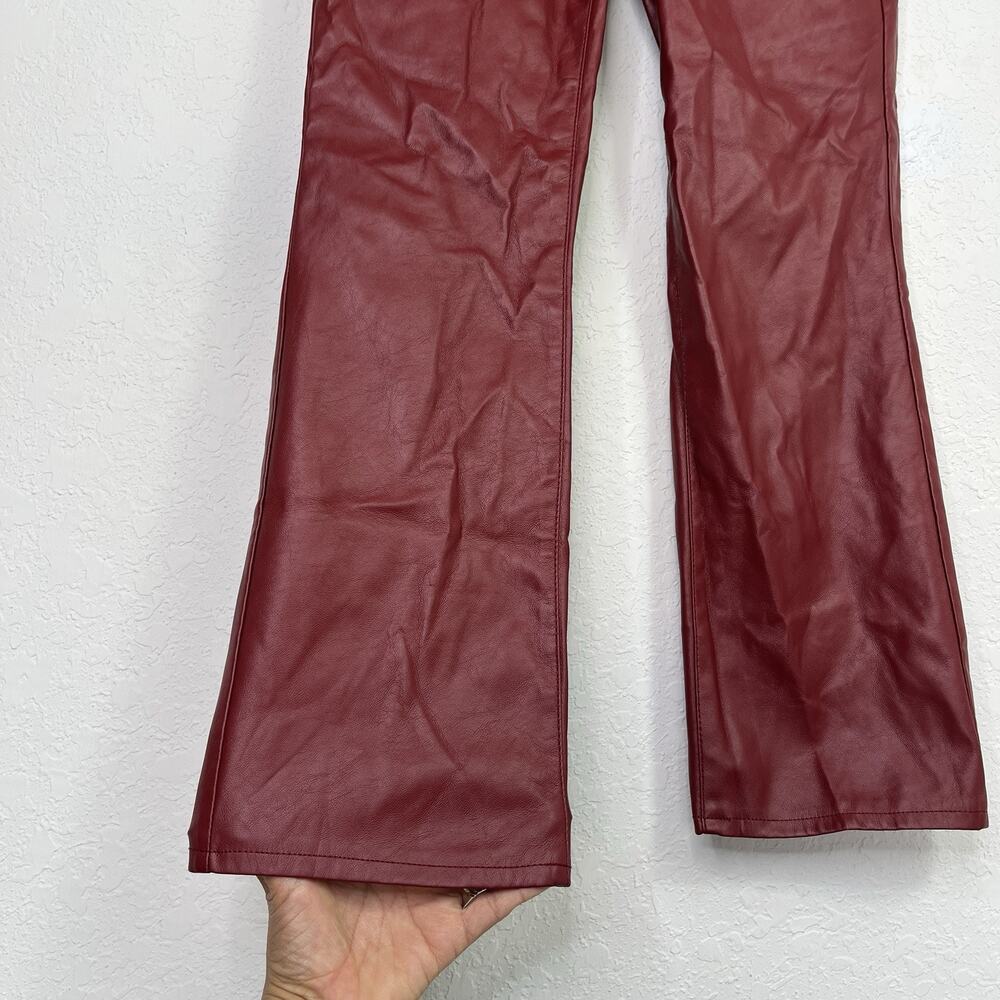 Pistola Lennon Coated High Rise cropped boot carmine color size 25 faux leather - Picture 4 of 9